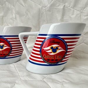 Inaugural 1998 Vintage Disney Cruise Line Coffee Mugs